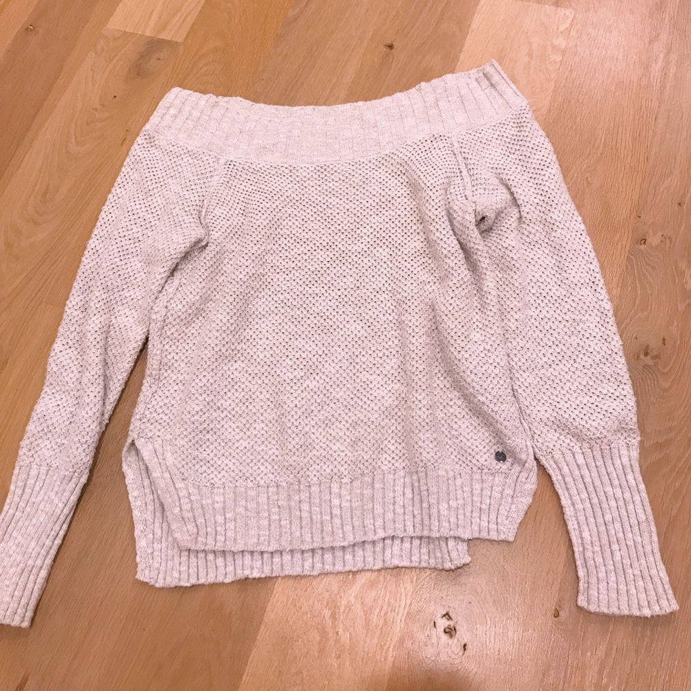 off the shoulder sweater